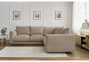 Divano angolare beige Ernest – Bobochic Paris