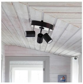 ByRydens 4200710-4002 - Faretto CORRECT 3xGU10/7W/230V nero