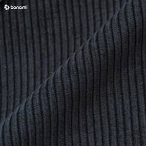 Divano letto in velluto a coste nero-antracite 244 cm Base - Karup Design