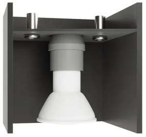 Sollux SL.0064 - Faretto QUAD 2 2xGU10/40W/230V grigio