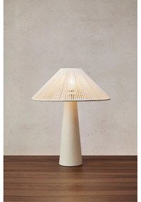 Lampada da tavolo beige con paralume in tessuto (altezza totale 50 cm) Favoro – Markslöjd