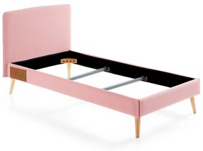 Kave Home - Fodera per letto Dyla rosa per materasso da 90 x 190 cm