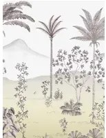 Isidore Leroy Carta da parati panoramica Jardin des Oiseaux Safran - Panel B