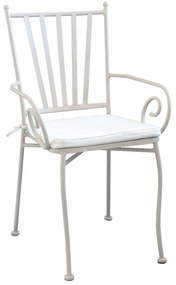VENTUS - poltrona da giardino in acciaio completa di cuscino