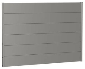 Frangivista in acciaio BIOHORT grigio quarzo metallizzato 194 x 137 cm, spessore 44 mm