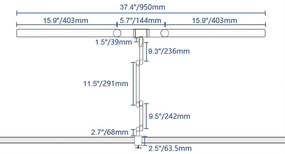 Brilagi - Lampada da tavolo LED dimmerabile con funzione Touch VARIO LED/24W/230V 3000-6500K bianco