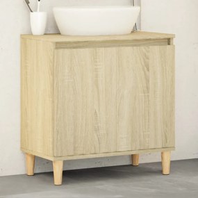 Mobile Lavabo Rovere Sonoma 58x33x60 Cm İn Legno Multistrato /