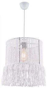 Lampadario su cavo NESS MACRAME 1xE27/40W/230V bianco