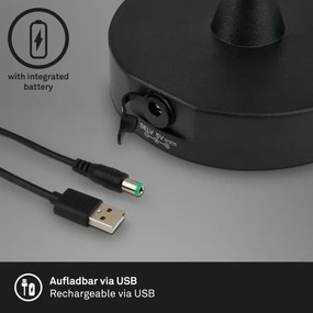 Brilo - Lampada LED esterna dimmerabile ricaricabile 3W 5V IP44 2000mAh