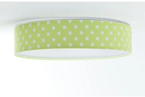 Plafoniera LED GALAXY KIDS 24W 230V verde/bianco a pois