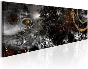 Quadro Dark Moon  Colore Grigio, Dimensioni e Misure 150x50