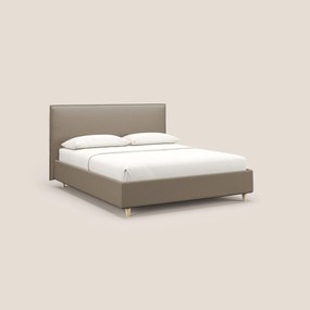 Costanza letto contenitore e sfoderabile in tessuto misto cotone impermeabile T13 beige