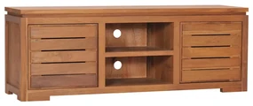 Mobile Porta Tv 110x30x40 Cm İn Legno Massello Di Teak /