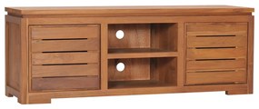 Mobile Porta TV 110x30x40 cm in Legno Massello di Teak