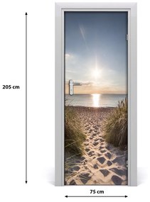 Sticker porta Dune costieri 75x205 cm