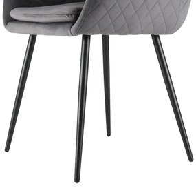 Eglo 424705 - Sedia da pranzo APALIT 87,5x58,5 cm grigio