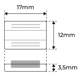 Connettore Lineare per unire due Strisce LED RGB da 10mm - CF 2PZ Selezionare l'accessorio Accessorio Strisce RGB da 10 mm