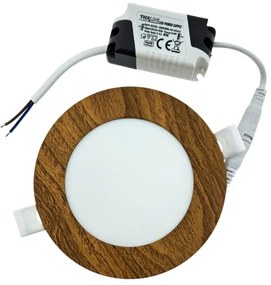 Lampada LED da incasso CIRCLE LED/6W/230V 4200K diametro 11,8 cm marrone