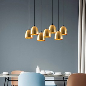 Opviq Lampada a sospensione Tattoo 6183, colore oro, metallo, 7 luci