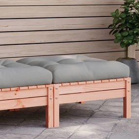 Poggiapiedi Da Giardino Con Cuscino Legno Massello Di Douglas /