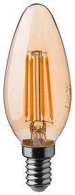 Lampadina LED FILAMENT AMBER E14/4W/230V 2200K