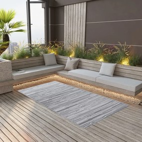 Tappeto Da Esterni Arakıl Grigio 120x180 Cm İn Pp /