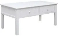 Tavolino da Caff Bianco 100x50x45 cm in Legno cod 8808