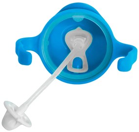 Tazza con cannuccia - blu cobalto 240 ml