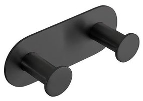 Gancio 11,5x4,5 cm acciaio inox/nero