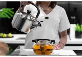 Bollitore in acciaio inox smerigliato con stantuffo , 1,5 l Diamante - Vialli Design