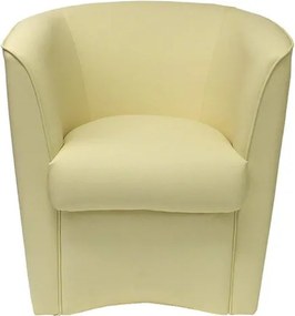Poltrona poltroncina VALENTINA in ecopelle in tinta unita BEIGE
