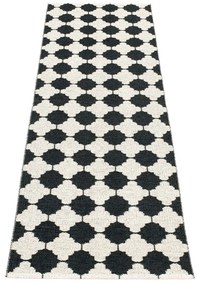 Passatoia da interno/esterno bianca e nera 70x225 cm Marre Black Coral – Pappelina