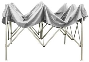 Gazebo richiudibile pieghevole 2 X 2 Bianco ricoperto in PVC impermeabile