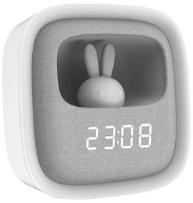 Lampada notturna dimmerabile LED con sveglia BUNNY LED/1,2W/5V 3000K