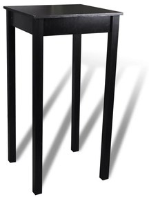 Tavolo da bar in mdf nero 55x55x107 cm