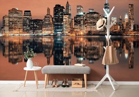 Carta da parati – Riflesso di Manhattan nell'acqua