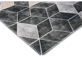 Tappeto lavabile grigio e crema 230x160 cm - Vitaus