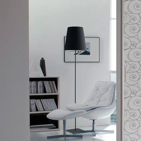 Lampada da terra Elvis grigio, H 155 cm, E27 LUCE AMBIENTE DESIGN