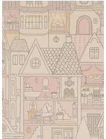 Majvillan Carta da parati Dollhouse - Soft Wool White