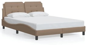 Giroletto Con Luci Led Cappuccino 140x200 Cm İn Similpelle /