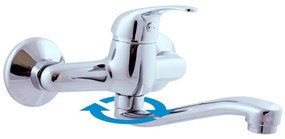 RAV Slezák SA001.5/26 - Miscelatore per lavello/lavabo SAZAVA cromo lucido