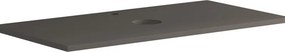 Top per lavabo Kyoto L 90 x H 1.8 x P 46 cm laccato opaco grigio carbone truciolare
