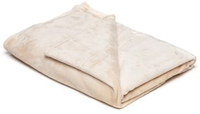 Coperta in micropile beige chiaro , 150 x 200 cm - My House