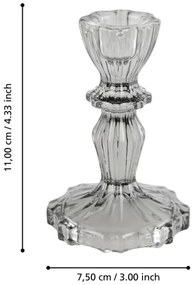 Eglo 422283 - Candeliere MOLUME 11x7,5 cm grigio