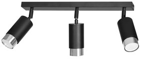 Lampadario Orientabile HIRO 3 BLACK e WHITE da soffitto e parete