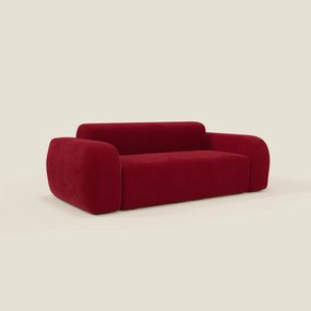 BonBon Divano modulare Lineare 220 – Seduta unica in tessuto smacchiabile T23 bordeaux