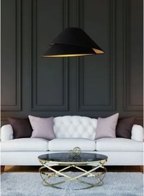 Duolla - Lampadario a sospensione con filo COCO 1xE27/40W/230V diametro 50 cm nero