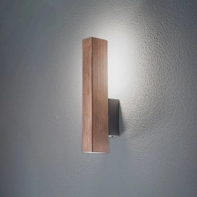 TK Lighting Lampada da parete in legno LED Teo, noce, 31 cm, 3000 K