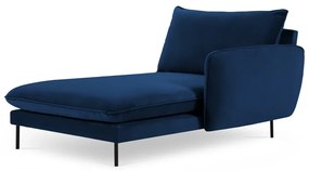 Sedia a sdraio in velluto blu (angolo destro) Vienna - Cosmopolitan Design
