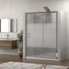 Nicchia cristallo serigrafato 140cm altezza 180cm K410N - KAMALU